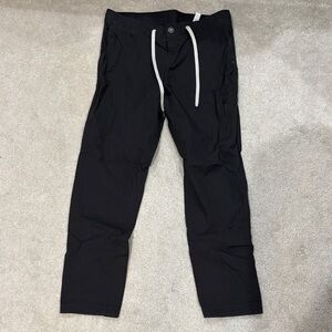 Vuori Black Slim Drawstring Joggers